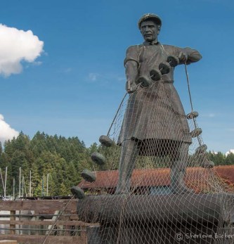 Statue dedicated to Fisherman of Gig Harbor